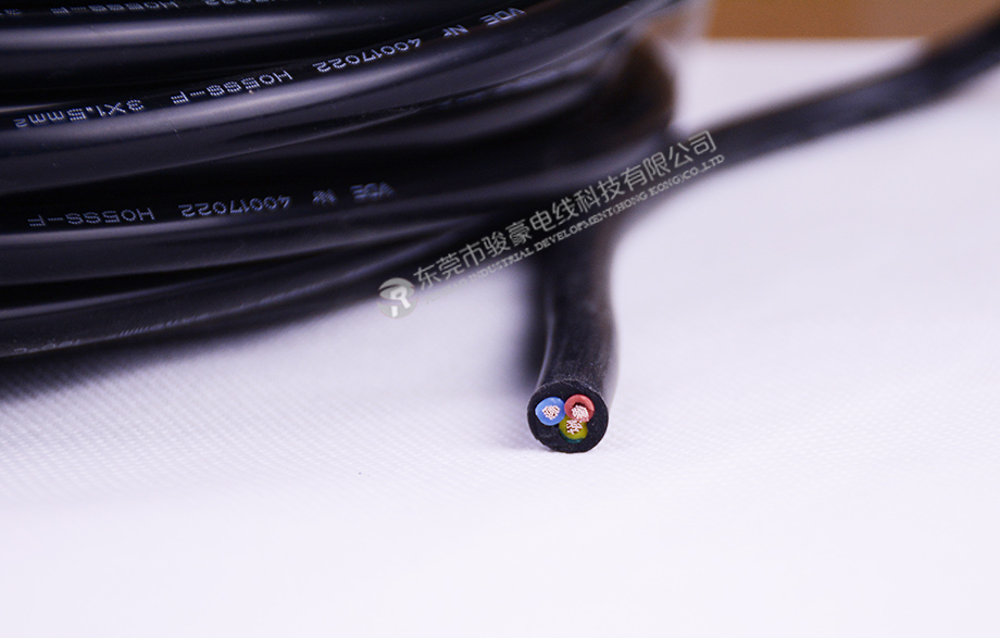 VDE 3芯歐（ōu）規高溫矽膠電源線產品圖